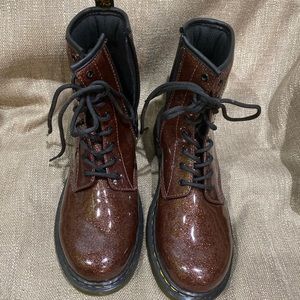Dr Marten 1460 Glitter Rose Brown Size 5 Big Kids